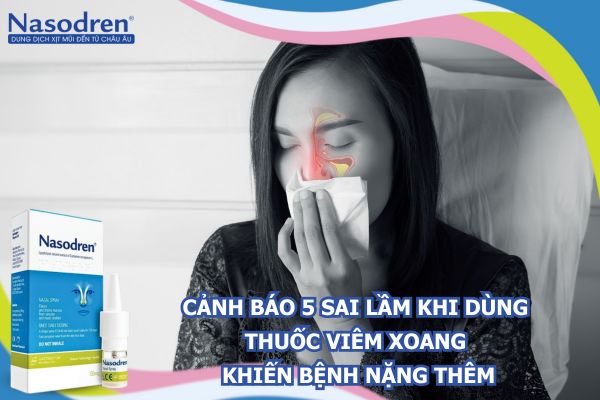 sai lầm khi dùng thuốc viêm xoang