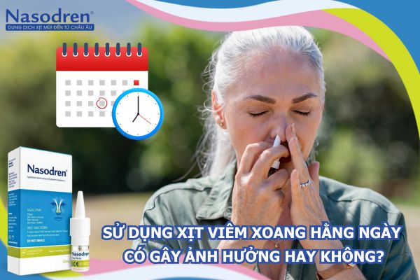 sử dụng xịt viêm xoang hàng ngày