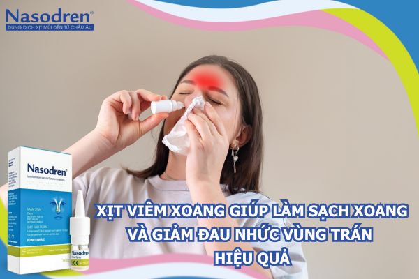 xịt viêm xoang giúp làm sạch xoang