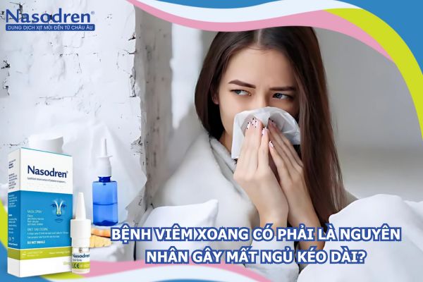 bệnh viêm xoang gây mất ngủ