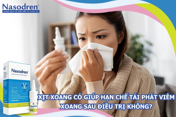 xịt xoang có giúp hạn chế tái phát viêm