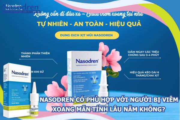 nasodren phù hợp với viêm xoang mãn tính