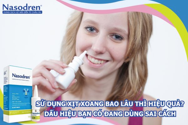 sử dụng xịt xoang bao lâu thì hiệu quả