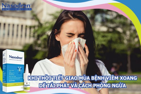 thời tiết giao mùa bệnh viêm xoang tái phát